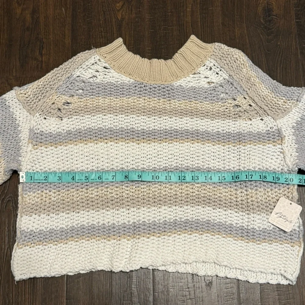 Free People Devon Gravity Combo Long Sleeve‎ Sweater Size Small Women